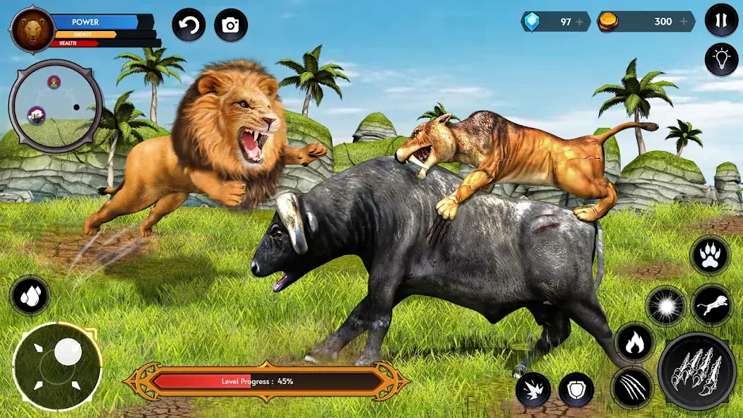 Скачать Симулятор Льва Игры Льва [MOD Много монет] на Андроид