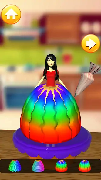 Скачать Doll Cake Dress Up Games 3D [MOD Бесконечные монеты] на Андроид