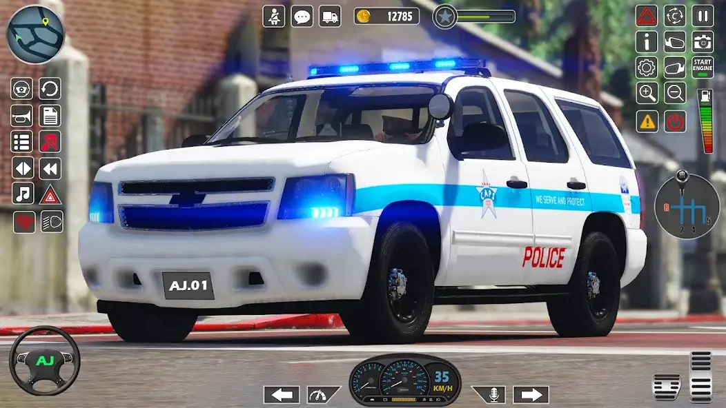 Скачать американский Полиция Машина Во [MOD Много денег] на Андроид