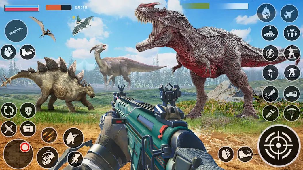 Скачать Dino Hunter : игры динозавров [MOD Бесконечные деньги] на Андроид