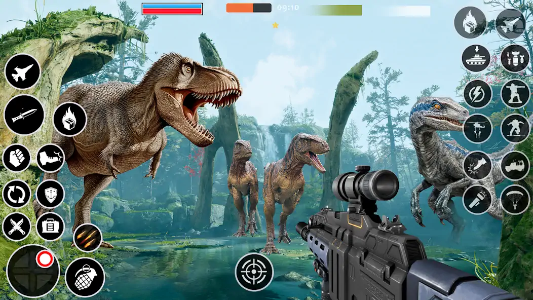 Скачать Dino Hunter : игры динозавров [MOD Бесконечные деньги] на Андроид