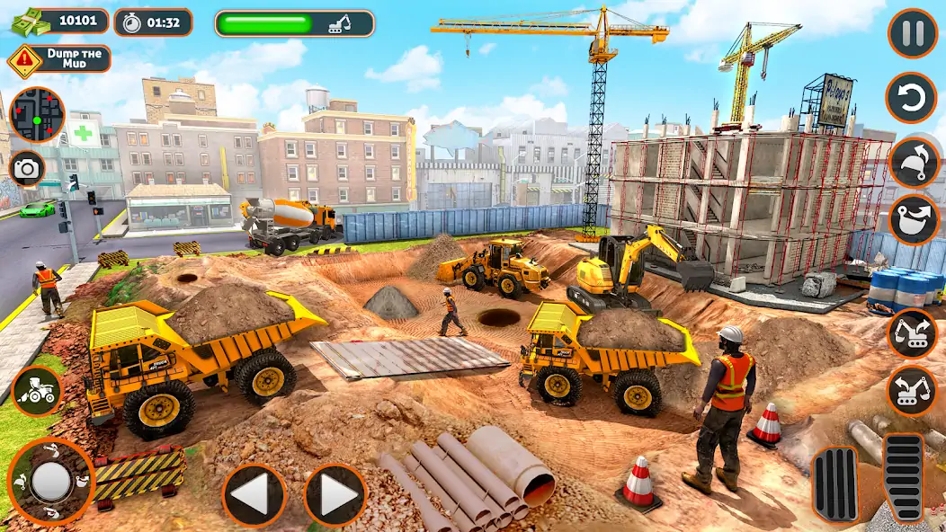 Скачать Construction Dump Truck Sim [MOD Много монет] на Андроид