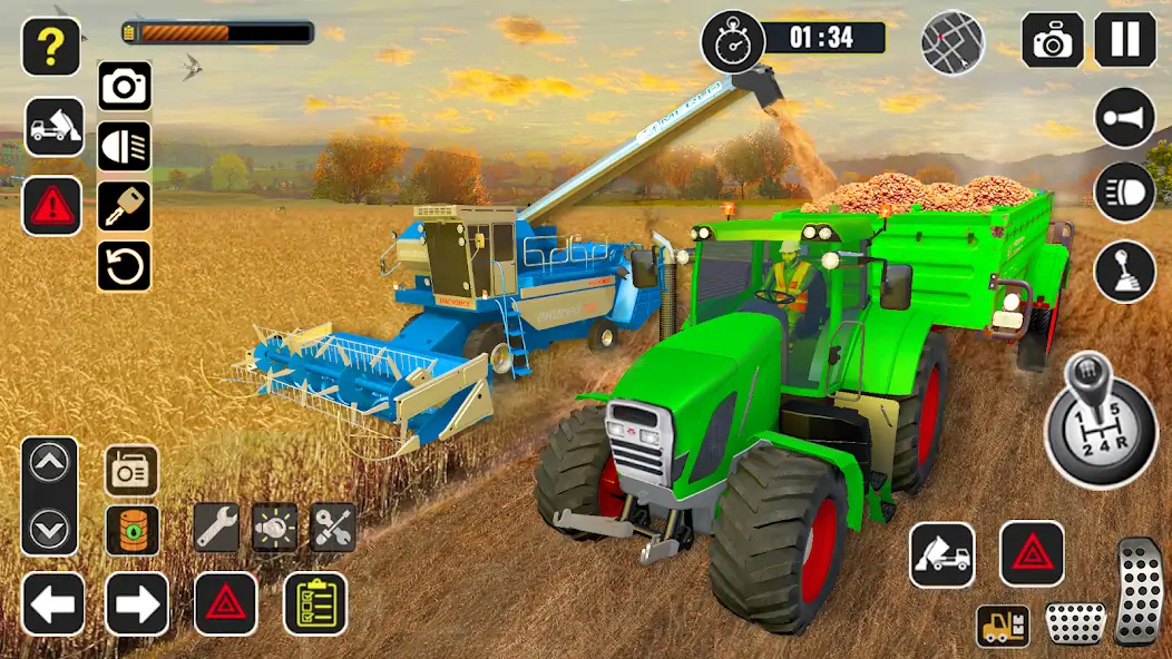 Скачать трактор комбайн фермер [MOD Бесконечные деньги] на Андроид