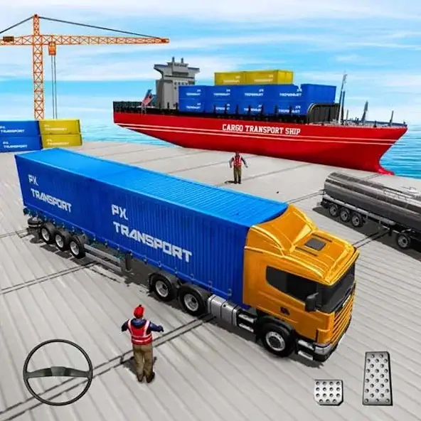 Скачать Cargo Transport Truck Driving [MOD Бесконечные деньги] на Андроид