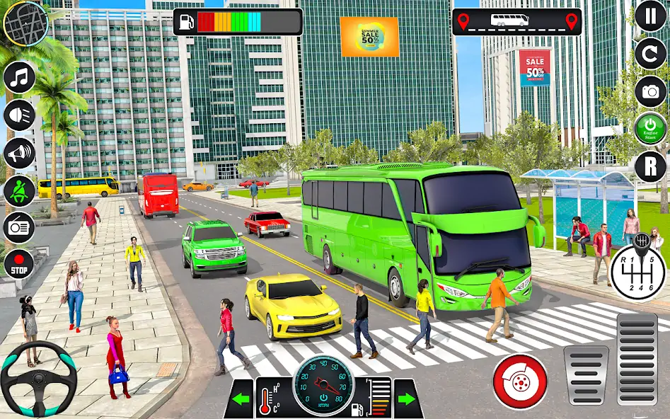Скачать City Bus Simulator 3D Bus Game [MOD Бесконечные монеты] на Андроид
