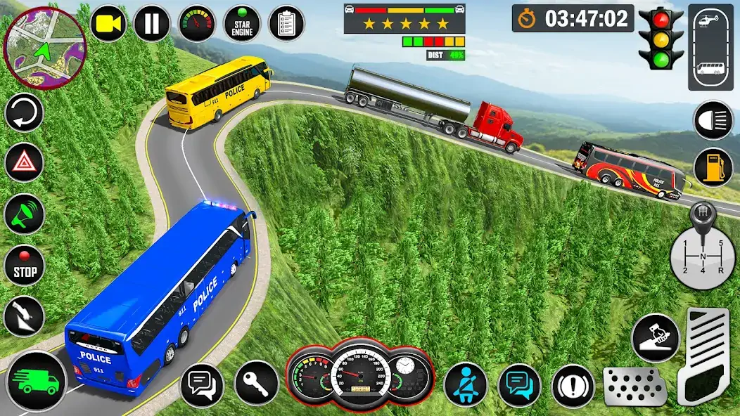 Скачать Police Bus Simulator: Bus Game [MOD Много монет] на Андроид