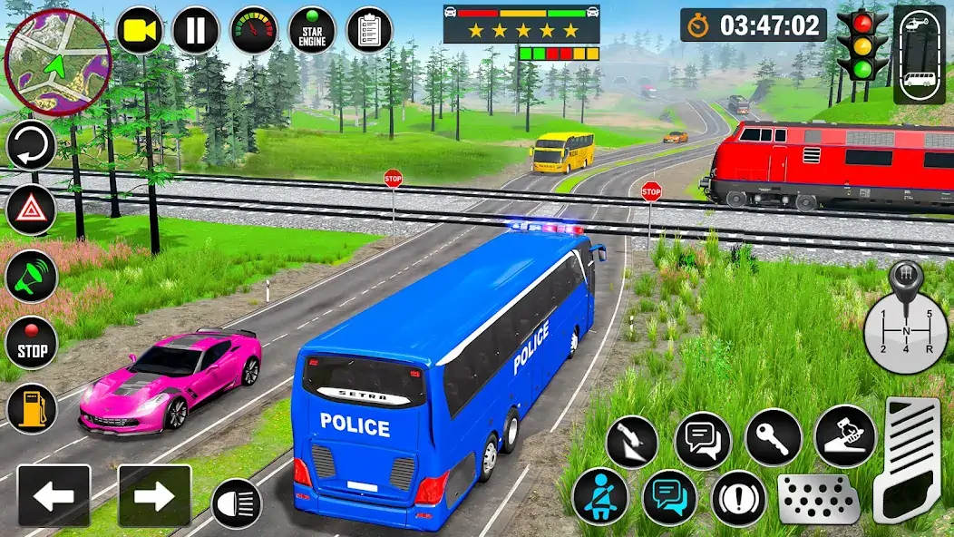 Скачать Police Bus Simulator: Bus Game [MOD Много монет] на Андроид