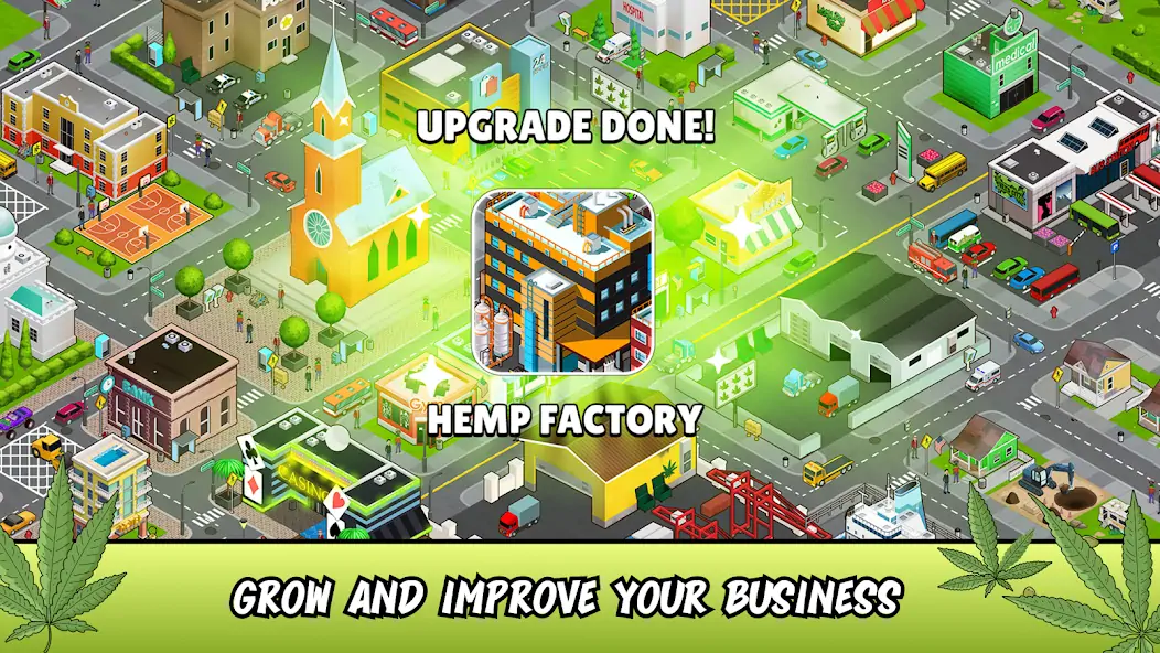 Скачать Weed City - Hemp Farm Tycoon [MOD Бесконечные монеты] на Андроид