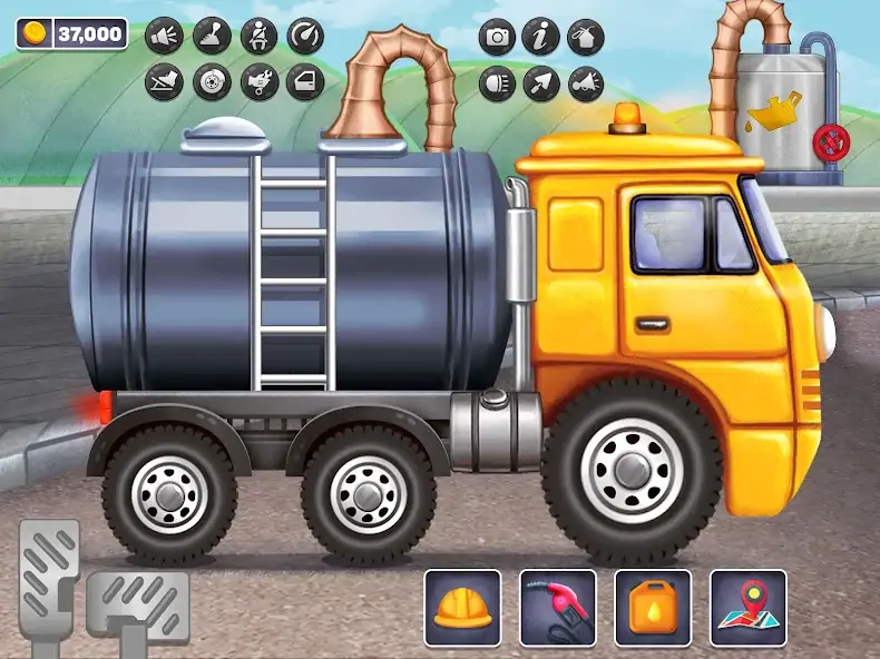 Скачать Дети Масло Танкер: Truck Игры [MOD Много денег] на Андроид