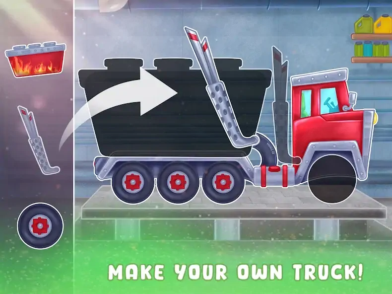 Скачать Дети Масло Танкер: Truck Игры [MOD Много денег] на Андроид