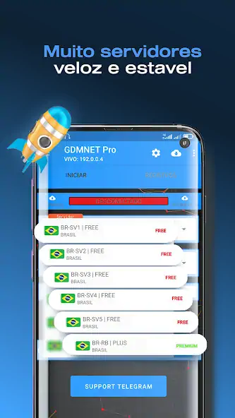 Скачать GDMNET Pro - Client VPN - SSH [MOD Бесконечные монеты] на Андроид