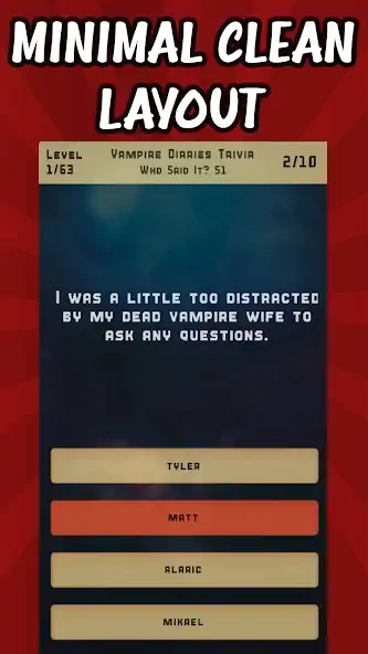 Скачать Vampire Diaries Quiz Trivia [MOD Бесконечные деньги] на Андроид