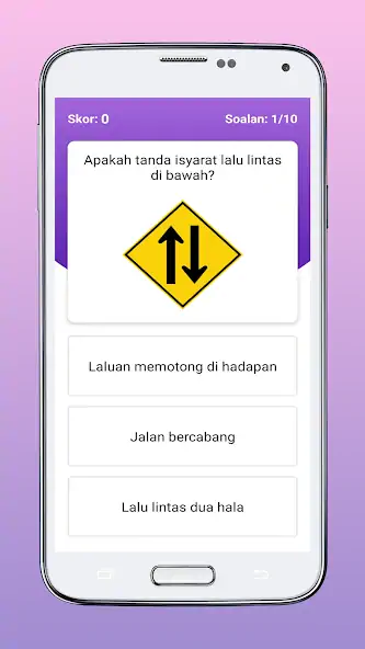 Скачать Kuiz Jalan Raya [MOD Много монет] на Андроид