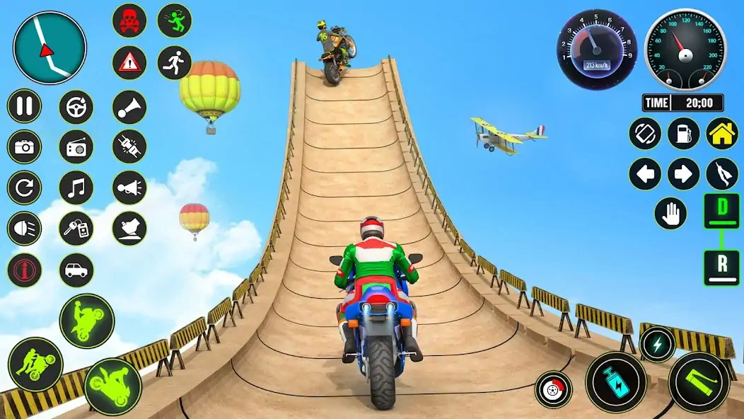 Скачать GT Bike Racing Game Moto Stunt [MOD Много монет] на Андроид