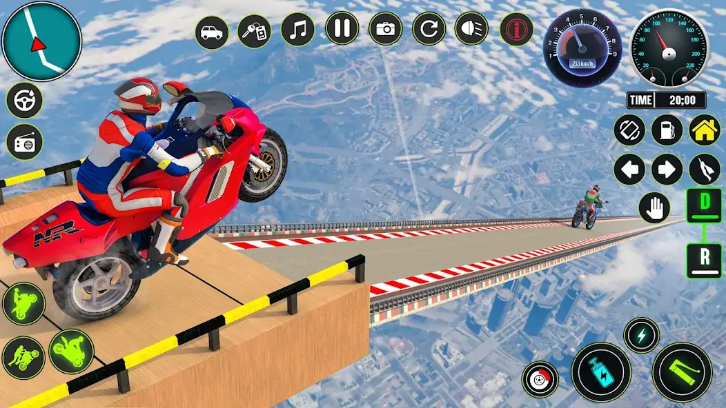 Скачать GT Bike Racing Game Moto Stunt [MOD Много монет] на Андроид