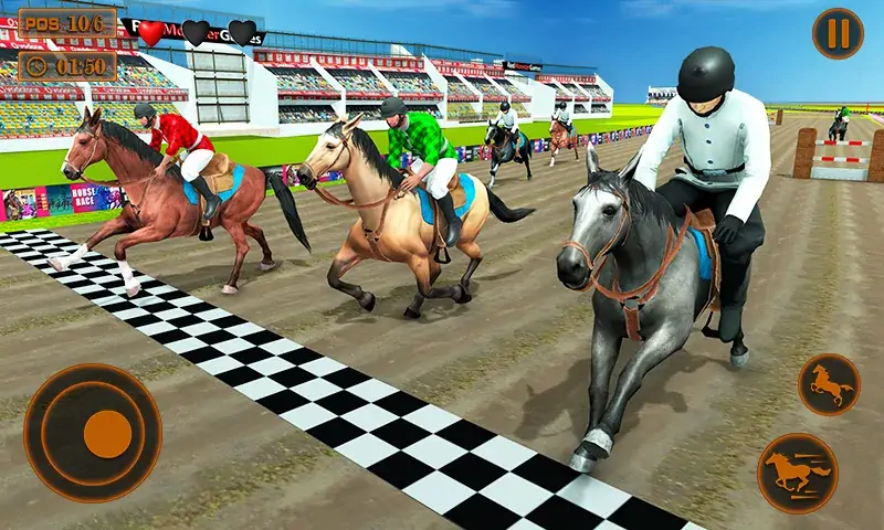 Скачать дерби лошадь гонки игры [MOD Бесконечные деньги] на Андроид