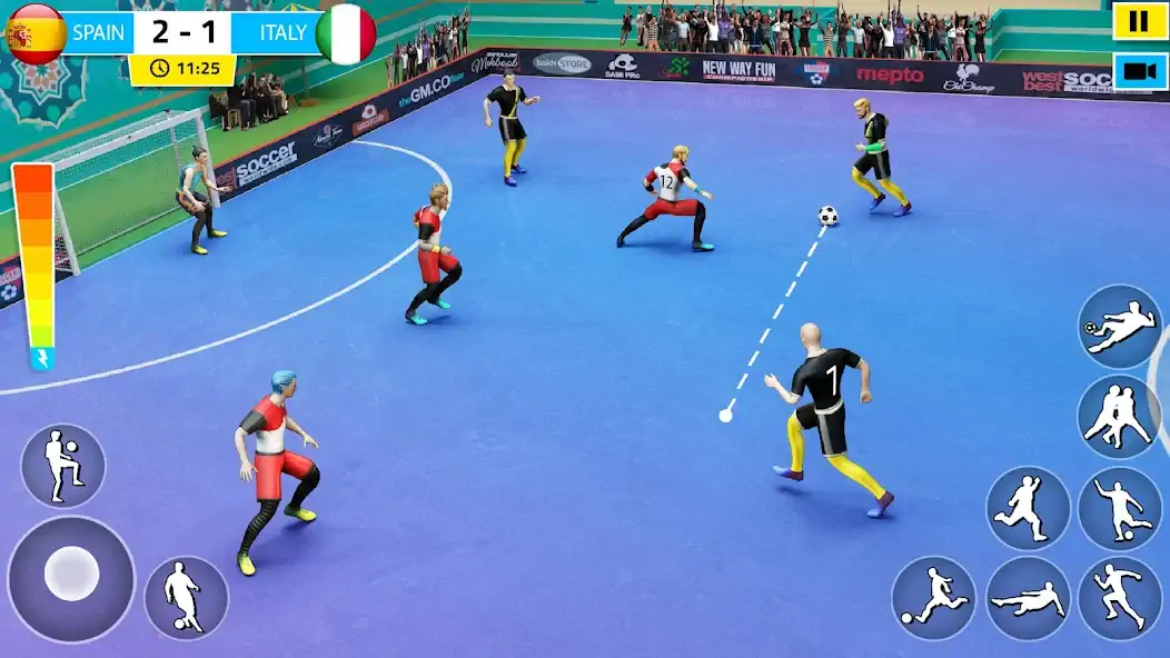 Скачать Indoor Futsal: Football Games [MOD Бесконечные деньги] на Андроид