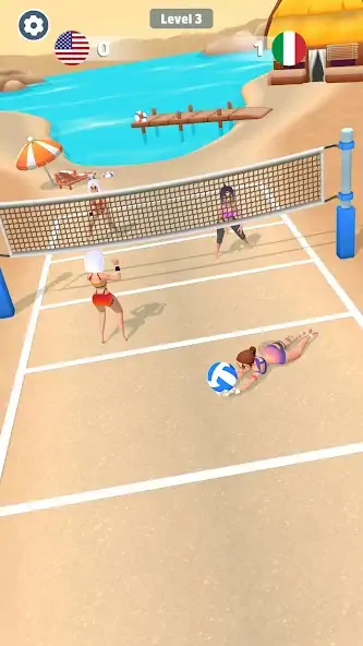 Скачать Beach Volleyball Game [MOD Много денег] на Андроид