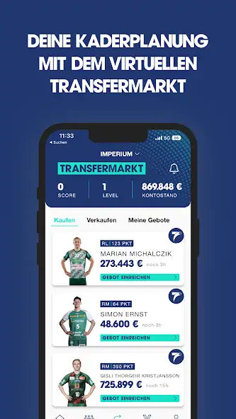 Скачать START7 - Der Handball Manager [MOD Много монет] на Андроид