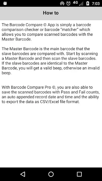 Скачать Barcode Compare [Премиум версия] на Андроид