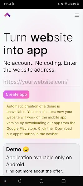 Скачать web2app.app [Полная версия] на Андроид