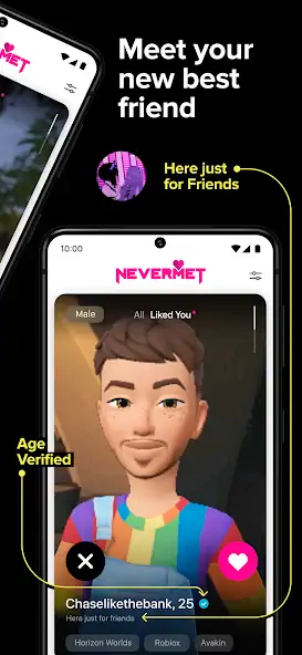 Скачать Nevermet - VR Dating Metaverse [Разблокированная версия] на Андроид