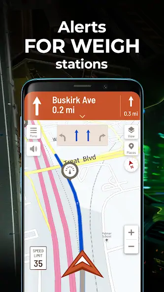 Скачать Hammer: Truck GPS & Maps [Без рекламы] на Андроид