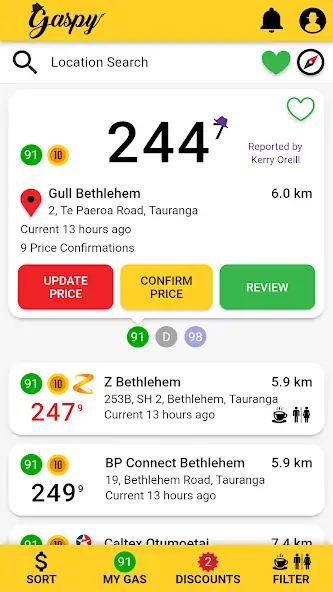 Скачать Gaspy - NZ Fuel Prices [Разблокированная версия] на Андроид