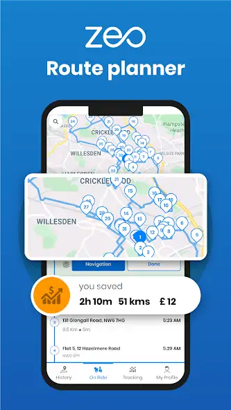 Скачать Zeo Fast Multi Stop Route Plan [Премиум версия] на Андроид