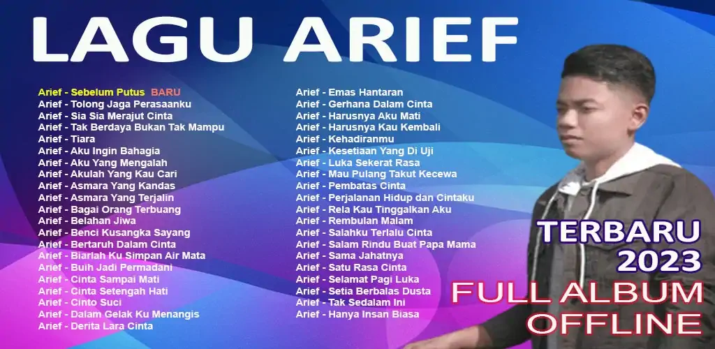 Скачать Lagu Arief Lengkap Offline [Без рекламы] на Андроид