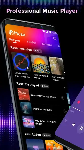 Скачать Offline Music Mp3 Player- Muso [Разблокированная версия] на Андроид