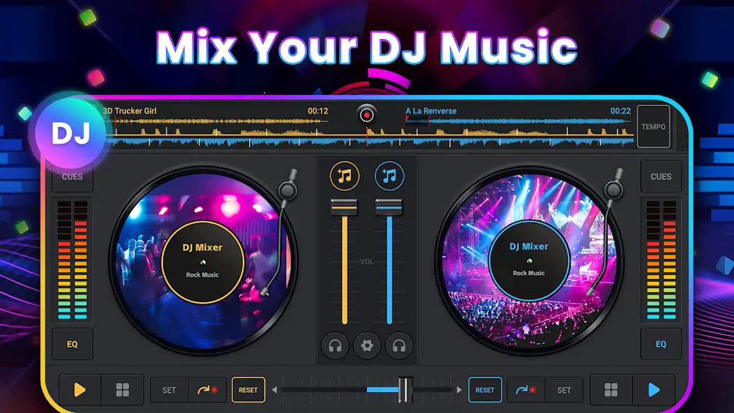Скачать DJ-микшер - Музыкальный микшер [Премиум версия] на Андроид