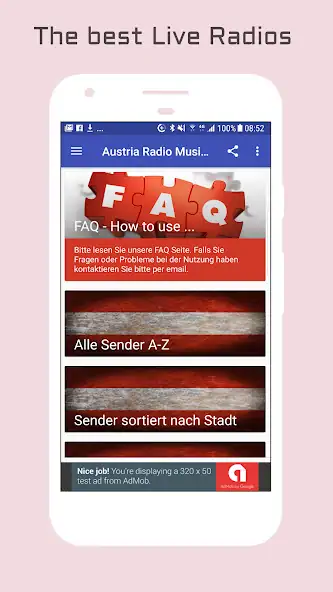 Скачать Austria Radio Music & News [Без рекламы] на Андроид