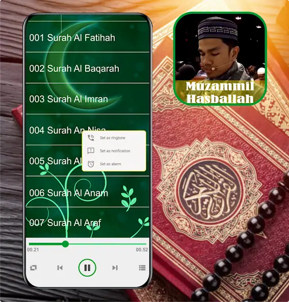Скачать Muzammil Hasballah Mp3 Quran [Разблокированная версия] на Андроид