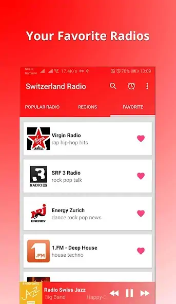 Скачать Switzerland Radio - Online FM [Без рекламы] на Андроид