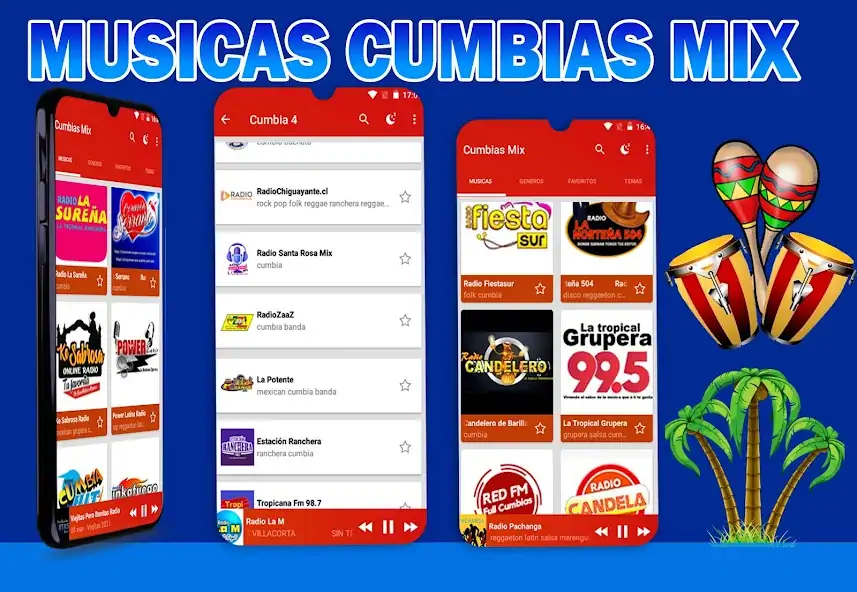 Скачать Musica Cumbias Bailables [Разблокированная версия] на Андроид