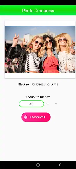 Скачать Compress image size in KB [Без рекламы] на Андроид