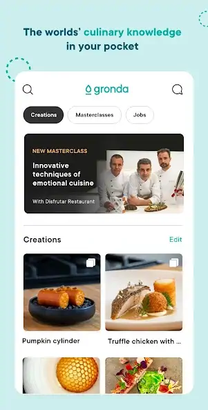 Скачать Gronda - For Chefs & Foodies [Разблокированная версия] на Андроид