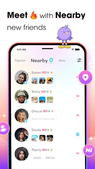 Скачать Meet Nearby Friends - Hobiton [Без рекламы] на Андроид