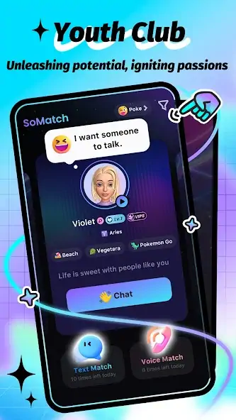 Скачать SoMatch-Meet&Chat&Virtual Life [Полная версия] на Андроид