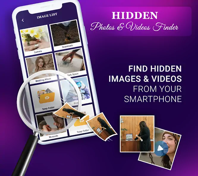 Скачать Hidden Photos & Videos Finder [Разблокированная версия] на Андроид