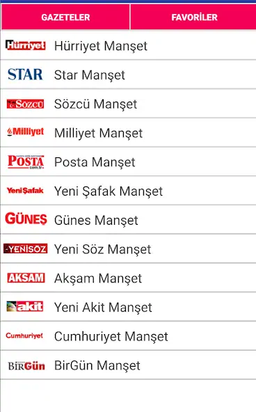 Скачать Gazetelik - Manşetler [Разблокированная версия] на Андроид