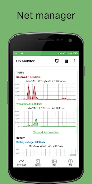 Скачать OS Monitor: Диспетчер Задач [Полная версия] на Андроид