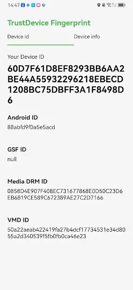 Скачать TrustDevice Fingerprint [Премиум версия] на Андроид