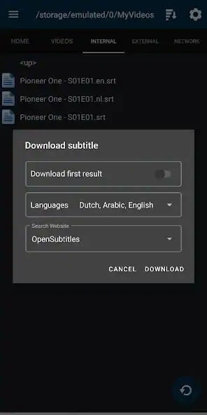 Скачать Subtitle Downloader [Премиум версия] на Андроид