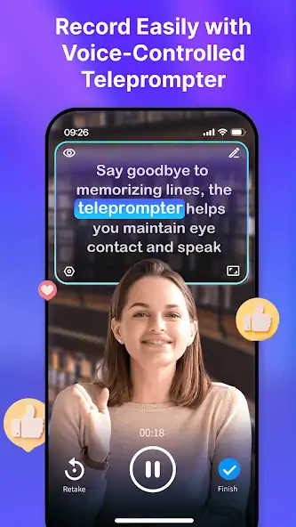 Скачать Blink: Captions & Teleprompter [Без рекламы] на Андроид