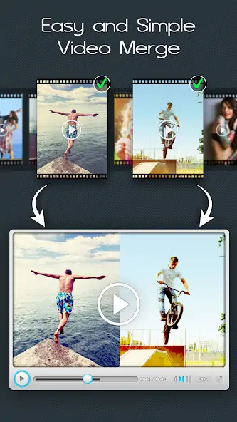 Скачать Слияние видео: Easy Video Merg [Без рекламы] на Андроид
