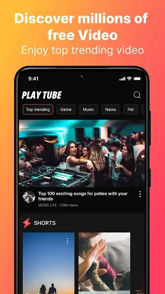 Скачать Play Tube - Music Player [Премиум версия] на Андроид