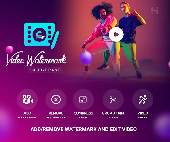 Скачать Video Watermark : Add/Erase [Без рекламы] на Андроид