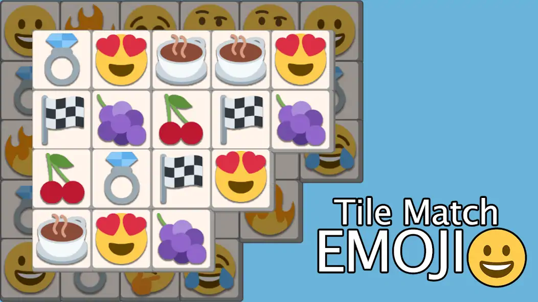 Скачать Tile Match Emoji - Triple Tile [MOD Много денег] на Андроид